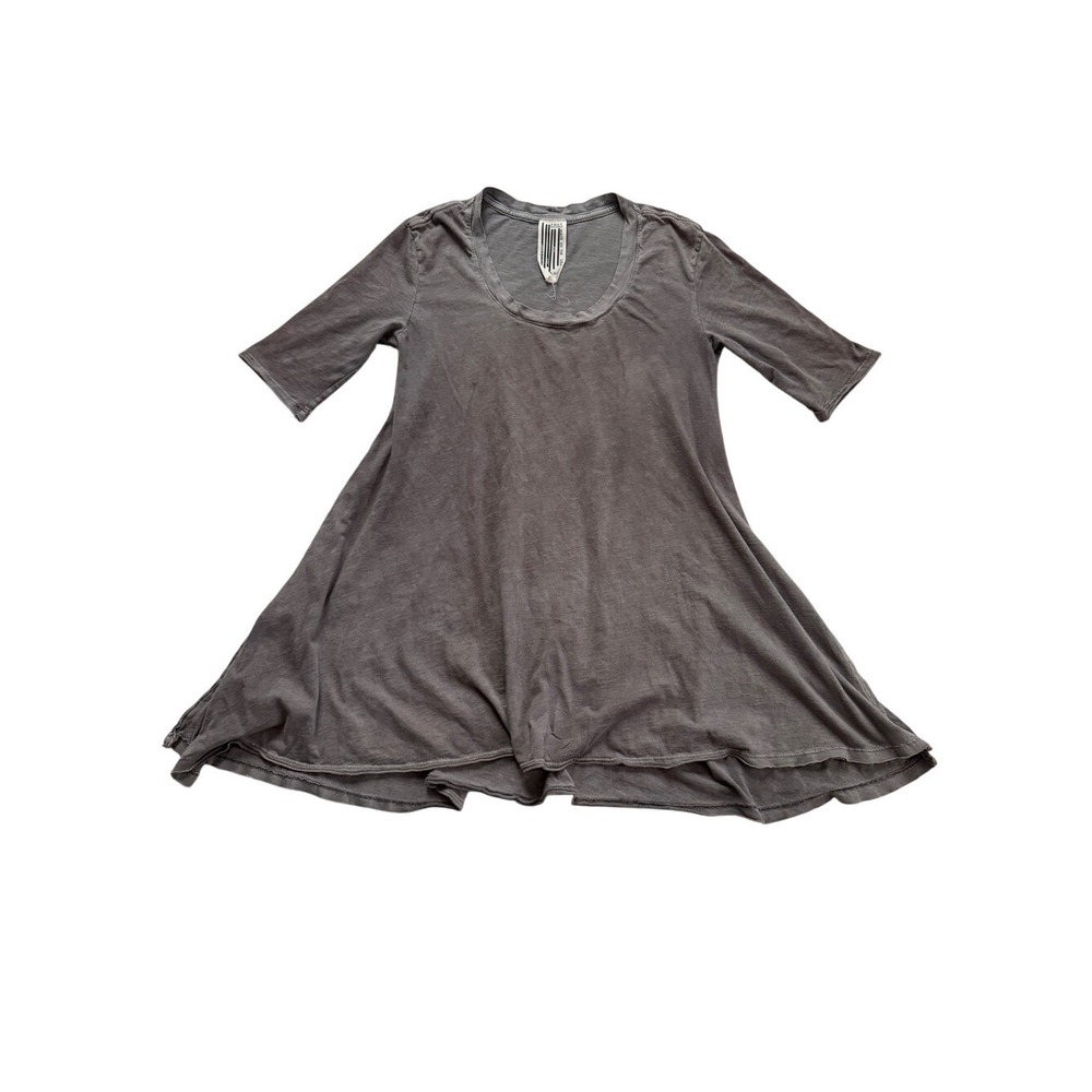 Free People Vintage Y2K Grey Swing Tunic Top XS Boho Whimsigoth Clean Girl
